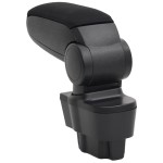 vidaXL Cotieră auto, negru, 12x37x(31-48) cm ABS vidaXL Cotieră auto, negru, 12x37x(31-48) cm ABS