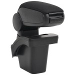 vidaXL Cotieră auto, negru, 16x30x(40-50) cm ABS vidaXL Cotieră auto, negru, 16x30x(40-50) cm ABS