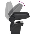 vidaXL Cotieră auto, negru, 16x30x(40-50) cm ABS vidaXL Cotieră auto, negru, 16x30x(40-50) cm ABS