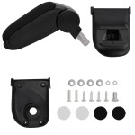 vidaXL Cotieră auto, negru, 15x35x(30-47) cm ABS vidaXL Cotieră auto, negru, 15x35x(30-47) cm ABS