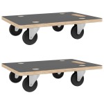 vidaXL Cărucioare transport 2 buc dreptunghiulare 50x35x11,5 cm 250 kg vidaXL Cărucioare transport 2 buc dreptunghiulare 50x35x11,5 cm 250 kg