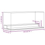 vidaXL Cutie de prezentare, transparent, 19,5x8,5x8,5 cm, acril