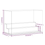 vidaXL Cutie de prezentare, transparent, 25x12x16 cm, acril