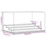 vidaXL Cutie de prezentare, transparent, 24x16x13 cm, acril