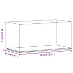 vidaXL Cutie de prezentare, transparent, 30x15x14 cm, acril