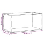 vidaXL Cutie de prezentare, transparent, 30x15x14 cm, acril vidaXL Cutie de prezentare, transparent, 30x15x14 cm, acril