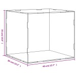 vidaXL Cutie de prezentare, transparent, 40x36x35 cm, acril vidaXL Cutie de prezentare, transparent, 40x36x35 cm, acril