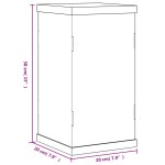 vidaXL Cutie de prezentare, transparent, 20x20x38 cm, acril vidaXL Cutie de prezentare, transparent, 20x20x38 cm, acril