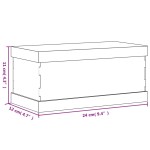 vidaXL Cutie de prezentare, transparent, 24x12x11 cm, acril