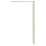 vidaXL Paravan de duș walk-in auriu, 90x195 cm sticlă ESG transparentă vidaXL Paravan de duș walk-in auriu, 90x195 cm sticlă ESG transparentă