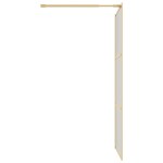 vidaXL Paravan de duș walk-in auriu 115x195 cm sticlă ESG transparentă vidaXL Paravan de duș walk-in auriu 115x195 cm sticlă ESG transparentă