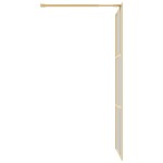 vidaXL Paravan de duș walk-in auriu, 90x195 cm sticlă ESG transparentă vidaXL Paravan de duș walk-in auriu, 90x195 cm sticlă ESG transparentă