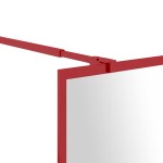 vidaXL Paravan de duș walk-in roșu 115x195 cm sticlă ESG transparentă vidaXL Paravan de duș walk-in roșu 115x195 cm sticlă ESG transparentă