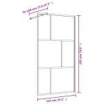 vidaXL Paravan de duș walk-in roșu 115x195 cm sticlă ESG transparentă vidaXL Paravan de duș walk-in roșu 115x195 cm sticlă ESG transparentă