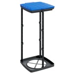vidaXL Suporturi saci de gunoi, 2 buc., negru și albastru, 60 L, PP vidaXL Suporturi saci de gunoi, 2 buc., negru și albastru, 60 L, PP