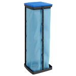 vidaXL Suporturi saci de gunoi, 2 buc., negru și albastru, 120 L, PP vidaXL Suporturi saci de gunoi, 2 buc., negru și albastru, 120 L, PP