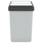 vidaXL Coș de gunoi dublu, alb, 2x25 L vidaXL Coș de gunoi dublu, alb, 2x25 L