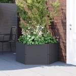 vidaXL Jardinieră de grădină, antracit, PP vidaXL Jardinieră de grădină, antracit, PP