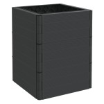 vidaXL Jardinieră de grădină, antracit, PP vidaXL Jardinieră de grădină, antracit, PP