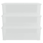 vidaXL Cutii de depozitare din plastic, 3 buc., 25 L, stivuibile vidaXL Cutii de depozitare din plastic, 3 buc., 25 L, stivuibile