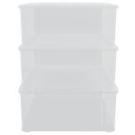vidaXL Cutii de depozitare din plastic, 3 buc., 25 L, stivuibile vidaXL Cutii de depozitare din plastic, 3 buc., 25 L, stivuibile