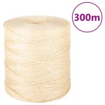 vidaXL Frânghie, 300 m, sisal 100%, 2 mm vidaXL Frânghie, 300 m, sisal 100%, 2 mm