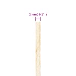 vidaXL Frânghie, 300 m, sisal 100%, 2 mm vidaXL Frânghie, 300 m, sisal 100%, 2 mm
