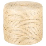 vidaXL Frânghie, 100 m, sisal 100%, 4 mm vidaXL Frânghie, 100 m, sisal 100%, 4 mm