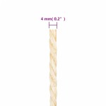 vidaXL Frânghie, 100 m, sisal 100%, 4 mm vidaXL Frânghie, 100 m, sisal 100%, 4 mm