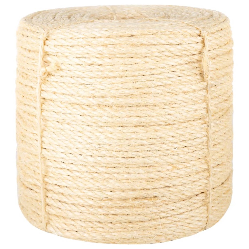 vidaXL Frânghie, 25 m, sisal 100%, 6 mm