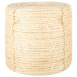 vidaXL Frânghie, 25 m, sisal 100%, 6 mm vidaXL Frânghie, 25 m, sisal 100%, 6 mm