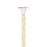 vidaXL Frânghie, 25 m, sisal 100%, 6 mm vidaXL Frânghie, 25 m, sisal 100%, 6 mm