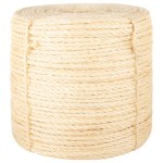 vidaXL Frânghie, 50 m, sisal 100%, 6 mm vidaXL Frânghie, 50 m, sisal 100%, 6 mm