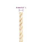 vidaXL Frânghie, 25 m, sisal 100%, 8 mm vidaXL Frânghie, 25 m, sisal 100%, 8 mm