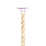 vidaXL Frânghie, 50 m, sisal 100%, 8 mm vidaXL Frânghie, 50 m, sisal 100%, 8 mm