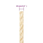 vidaXL Frânghie, 500 m, sisal 100%, 10 mm vidaXL Frânghie, 500 m, sisal 100%, 10 mm