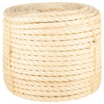 vidaXL Frânghie, 25 m, sisal 100%, 14 mm vidaXL Frânghie, 25 m, sisal 100%, 14 mm