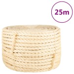 vidaXL Frânghie, 25 m, sisal 100%, 16 mm vidaXL Frânghie, 25 m, sisal 100%, 16 mm