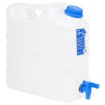 vidaXL Recipient de apă cu robinet, transparent, 15 L, plastic vidaXL Recipient de apă cu robinet, transparent, 15 L, plastic