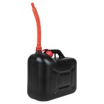 vidaXL Bidon de combustibil, pipă flexibilă, 3 buc. negru 20 L plastic vidaXL Bidon de combustibil, pipă flexibilă, 3 buc. negru 20 L plastic