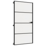 vidaXL Ușă interior negru 102,5x201,5 cm sticlă securiz./aluminiu slim vidaXL Ușă interior negru 102,5x201,5 cm sticlă securiz./aluminiu slim