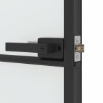 vidaXL Ușă interior negru 102,5x201,5 cm sticlă securiz./aluminiu slim vidaXL Ușă interior negru 102,5x201,5 cm sticlă securiz./aluminiu slim