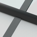 vidaXL Ușă de interior negru 93x201,5 cm sticlă securiz./aluminiu slim vidaXL Ușă de interior negru 93x201,5 cm sticlă securiz./aluminiu slim