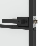 vidaXL Ușă de interior negru 93x201,5 cm sticlă securiz./aluminiu slim vidaXL Ușă de interior negru 93x201,5 cm sticlă securiz./aluminiu slim