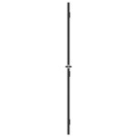 vidaXL Ușă interior negru 102,5x201,5 cm sticlă securiz./aluminiu slim