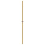 vidaXL Ușă interioară Slim auriu 93x201,5cm sticlă securizată/aluminiu