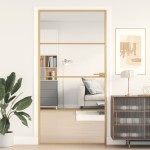 vidaXL Ușă interior Slim auriu 102,5x201,5cm sticlă temperată/aluminiu vidaXL Ușă interior Slim auriu 102,5x201,5cm sticlă temperată/aluminiu