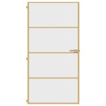vidaXL Ușă interior Slim auriu 102,5x201,5cm sticlă temperată/aluminiu vidaXL Ușă interior Slim auriu 102,5x201,5cm sticlă temperată/aluminiu