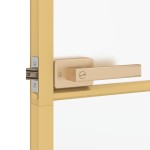 vidaXL Ușă interioară Slim auriu 93x201,5cm sticlă securizată/aluminiu