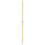 vidaXL Ușă interior Slim auriu 76x201,5 cm sticlă securizată/aluminiu